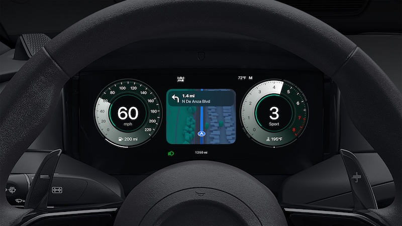 CarPlay Ultra in an Aston Martin dashboard
