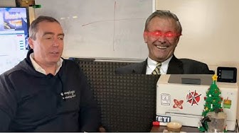 Me with a disembodied floating head of Donald Rumsfeld, who also has laser eyes