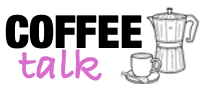 Coffee Talk logo: a moka pot and coffee cup