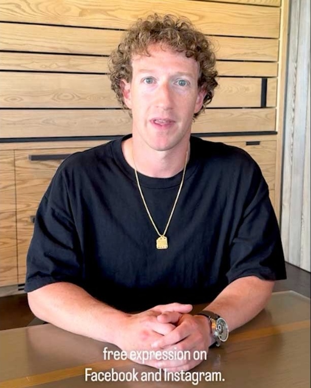 Zuckerberg trying to look masculine