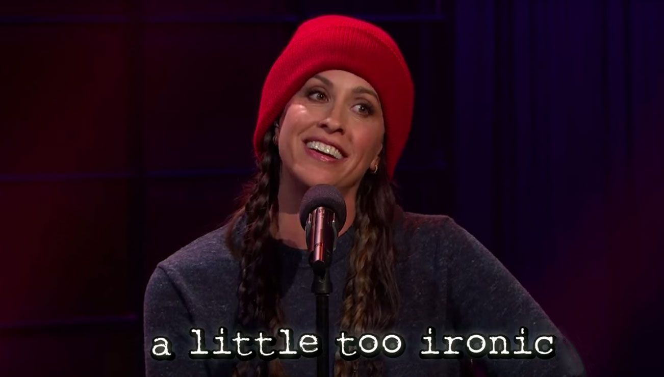 Alanis thinks that's a little too ironic